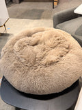 33” diameter dog bed - brown