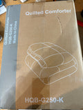 Quilted Comforter 
White Duvet Insert Polyester Comforter King with Corner Tabs and Ultra Soft Fiber