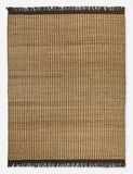 Bryn Jute Rug, Natural and Espresso - 8’ x 10’