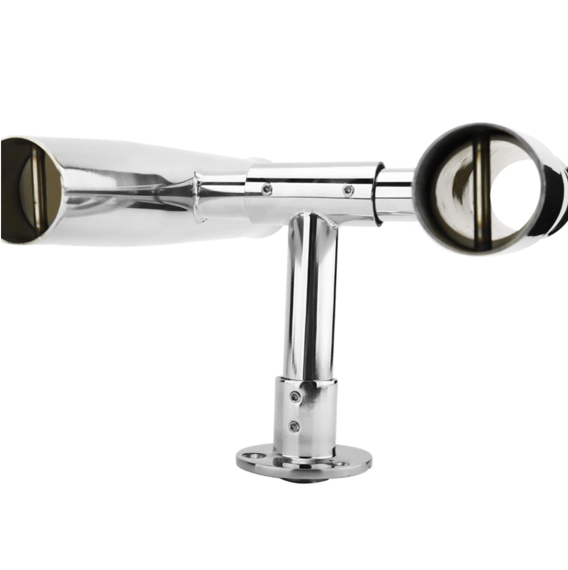 YaeMarine 5 Tube Adjustable Stainless Rod Holders Can Be Rotated 360 Degrees for Boat, Yacht