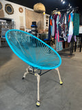 Feather Vista Acapulco Lounge Chair – Turquoise Outdoor Accent – Lightweight & Sturdy – 27.5” Wide