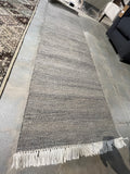 Momeni Grey Indoor / Outdoor Runner Rug 2’ x 8’