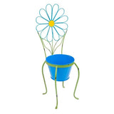 24” Daisy Flower Planter Stand Garden Decor Outdoor Metal Planter
