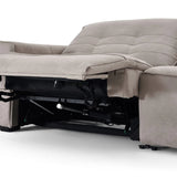 MC Chamois Fabric Intimo Recliner Sofa