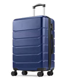 GlasFlength 28” Expandable Hardside Suitcase Spinner – Navy Blue