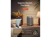 1500W Ceramic Space Heater with Remote & 70° Oscillation Silver
