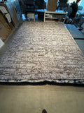 10x14 Modern Abstract Area Rug – Neutral Taupe & Ivory Contemporary Living Room Carpet