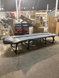 Folding Adjustable Camping Cot with Mattress for Patio or Beach