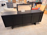 Mario Capasa 72” Black Media Console Storage Cabinet