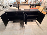 Mario Capasa 72” Black Media Console Storage Cabinet