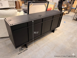 Mario Capasa 72” Black Media Console Storage Cabinet