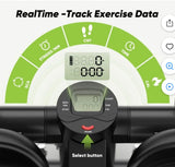 Mini Fitness Stepper with Resistance Bands & Digital Display. Silver