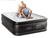 Sweetcrispy 18” Queen Air Mattress with Built-In Pump Black