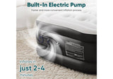 Sweetcrispy 18” Queen Air Mattress with Built-In Pump Black