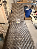 SunVilla Nora Woven Chaise Lounge with Wheels - Woven Wicker Outdoor Chaise Lounge
