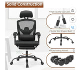 High Back Ergonomic Mesh Office Chair w/ Footrest Recline & Lumbar Support