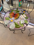 Wonder Garden stained glass Mosaic Patio Side Table – Indoor/Outdoor Accent Table - 5 styles