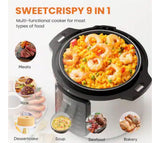 6 Quart Electric Pressure Cooker Multi Function Digital Slow Cooker Stainless Steel