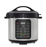 6 Quart Electric Pressure Cooker Multi Function Digital Slow Cooker Stainless Steel