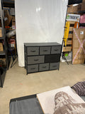 Reduced-Missing 1 Drawer -8 Drawer Fabric Dresser Storage Organizer with Metal Frame 39 Inch Gray