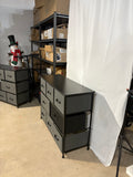Reduced-Missing 1 Drawer -8 Drawer Fabric Dresser Storage Organizer with Metal Frame 39 Inch Gray