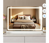 LED Vanity Mirror with Lights 19x22 Touch Control Makeup Mirror