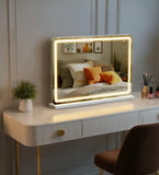 LED Vanity Mirror with Lights 19x22 Touch Control Makeup Mirror