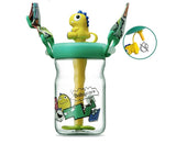 Babycare 17oz Toddler Straw Cup with Dinosaur Lid & Carry Strap