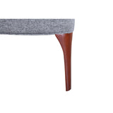 Wingback Chair – 34” Wide Modern Accent Chair, Grey Gray Upholstery, Tapered Wood Legs, Cozy & Stylish