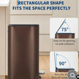 5.3 Gallon Stainless Steel Trash Can Soft Close Step Bin
