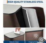 5.3 Gallon Stainless Steel Trash Can Soft Close Step Bin