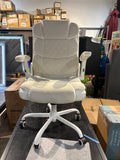 Cream Ergonomic Office Chair High Back Adjustable Swivel Desk Chair