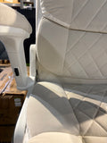 Cream Ergonomic Office Chair High Back Adjustable Swivel Desk Chair