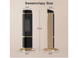 23 Inch Oscillating Tower Space Heater with Remote Thermostat Timer Portable Gold