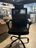 High Back Mesh Office Chair with Lumbar Support Adjustable Height Swivel Black