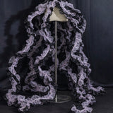 Deep Sea Tentacle Petticoat Gothic Jellyfish Skirt Cosplay Costume Lavender Black