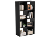 8 Cube Storage Organizer Bookshelf Open Display Bookcase Black