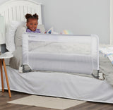 Toddler Bed Rail Swing Down Safety Guard 55.5” Adjustable Gray
