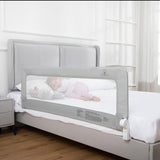 Toddler Bed Rail Swing Down Safety Guard 55.5” Adjustable Gray