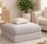 Modular Floor Cushion Lounge Seating Corduroy Low Profile Seating .Gray