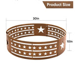 30” Outdoor Fire Ring Steel Campfire Fire Pit Insert