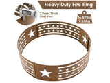 30” Outdoor Fire Ring Steel Campfire Fire Pit Insert