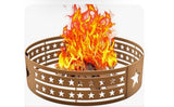30” Outdoor Fire Ring Steel Campfire Fire Pit Insert