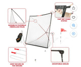 10ft Golf Practice Net with Auto Ball Return Portable Driving Range