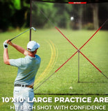 10ft Golf Practice Net with Auto Ball Return Portable Driving Range
