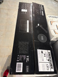 52-Inch Smart Flush Mount Ceiling Fan with LED Light Black Modern Design