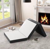 3-Inch Tri-Fold Memory Foam Folding Mattress Topper Portable Bed