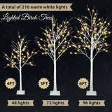 Lighted Decorative Outdoor Trees with Interchangeable Seasonal Decorations 6ft, 5ft , 4ft tree set