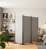 3 Panel Folding Room Divider Privacy Screen 6ft Tall Freestanding