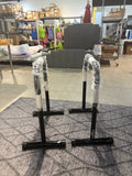 Adjustable Dip Bar Station Fitness Parallel Bars Home Gym Strength Trainer-Missing Safety Bar